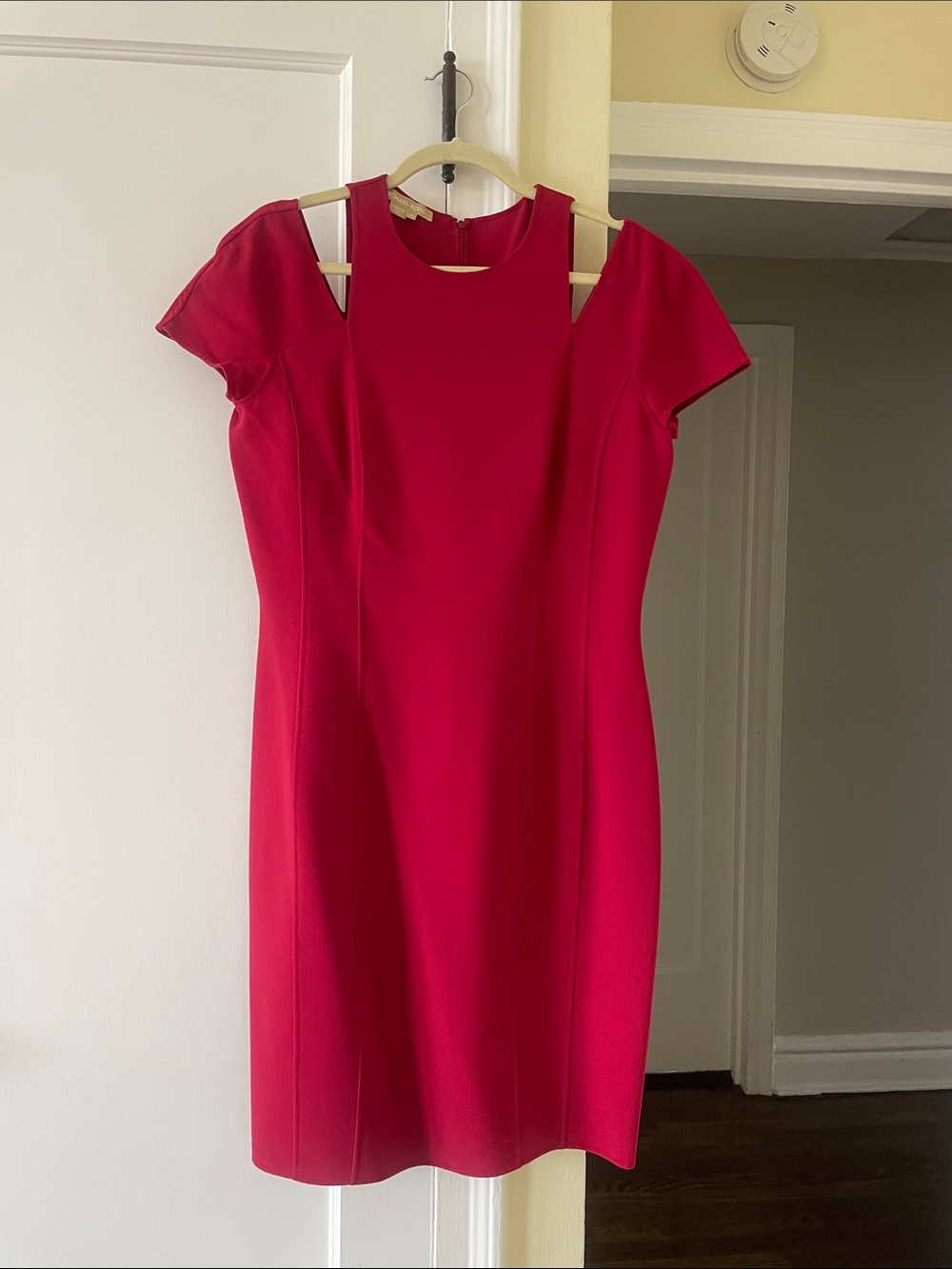 Michael Kors Deep Red Textured Dress